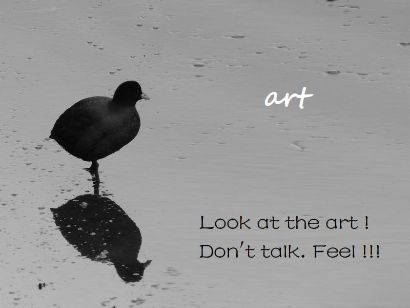 アートを見て，しゃべるな，感じろ！
