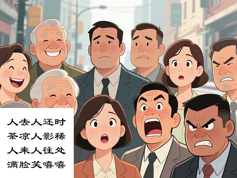 人が去ればお茶も冷める