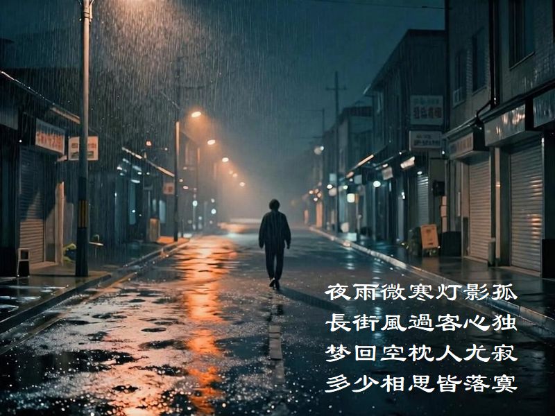 夜長梦多孤独寂寞